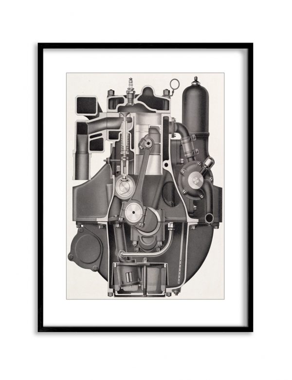Big Engine | Vintage Retro Poster | Colour Factory Editions