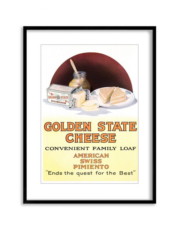 Golden State | Vintage Retro Poster | Colour Factory Editions