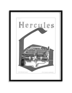 Hercules | Vintage Retro Poster | Colour Factory Editions