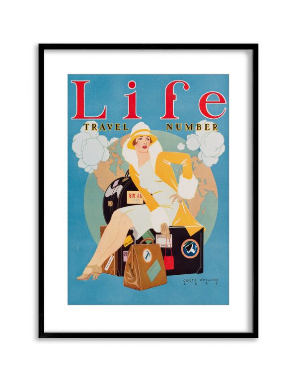 Life Travel | Vintage Retro Poster | Colour Factory Editions