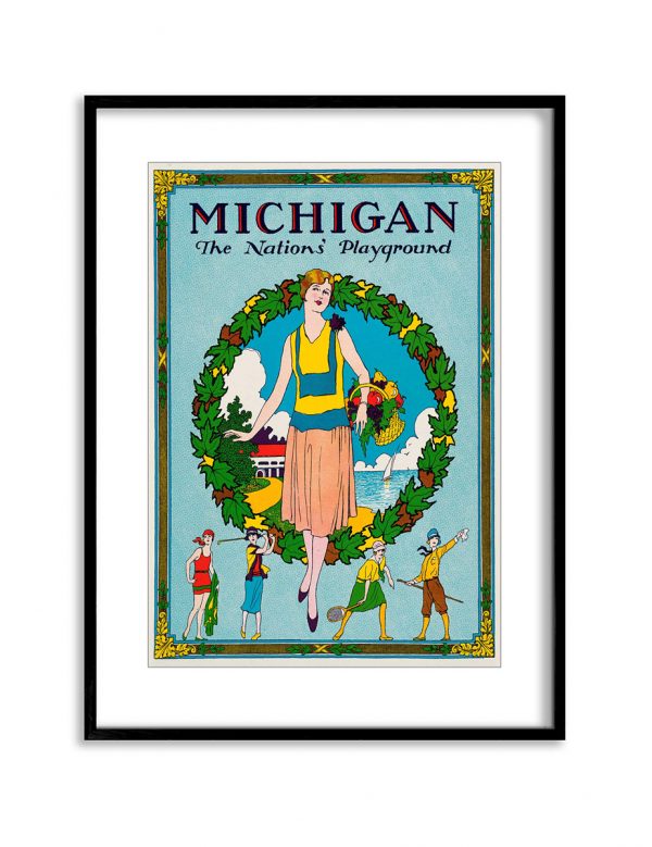 Michigan | Vintage Retro Poster | Colour Factory Editions