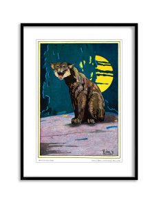 Night Cat | Vintage Retro Poster | Colour Factory Editions