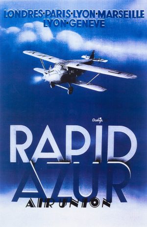 Rapid Azur | Vintage Retro Poster | Colour Factory Editions