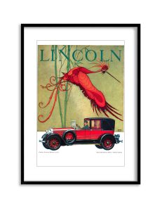 Red Lincoln | Vintage Retro Poster | Colour Factory Editions