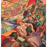 Sea Battle | Vintage Retro Poster | Colour Factory Editions