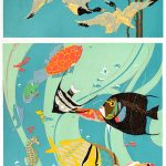 Sky and Sea | Vintage Retro Poster | Colour Factory Editions