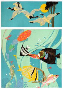 Sky and Sea | Vintage Retro Poster | Colour Factory Editions