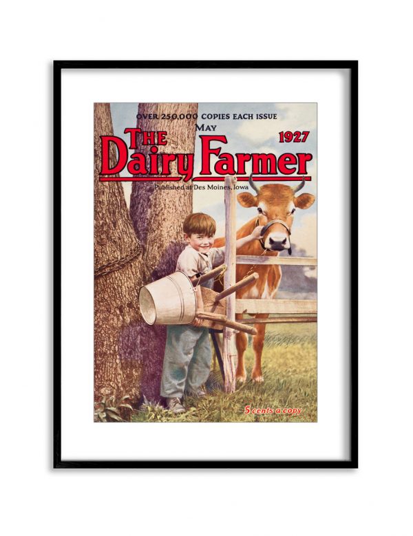 The Dairy Farmer | Vintage Retro Poster | Colour Factory Editions